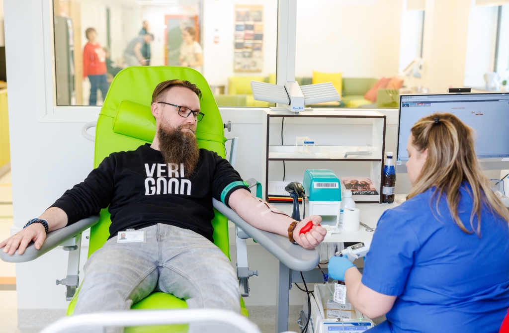 Taavi tuli pärast pikka pausi doonoriks just uue verekeskuse avamise järel