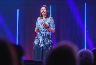 Karmen Joller konverentsil Tuleviku haigla